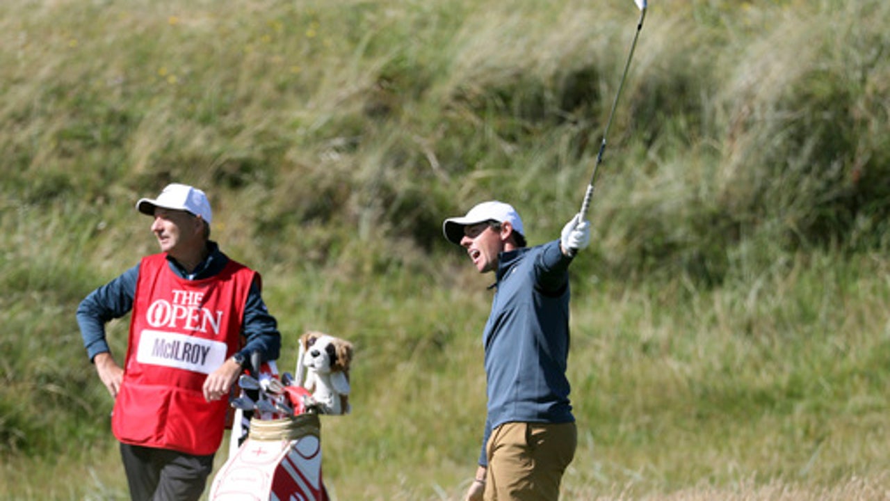 Pep talk from caddie inspires McIlroy at British Open